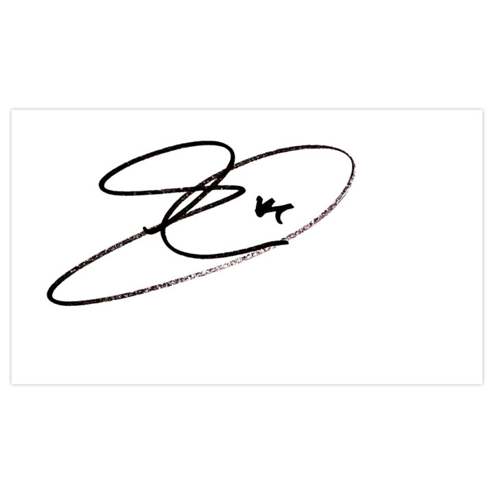 Signed Jake Livermore White Card - Tottenham Hotspur Autograph