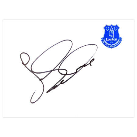 Signed James McCarthy White Card - Everton Autograph