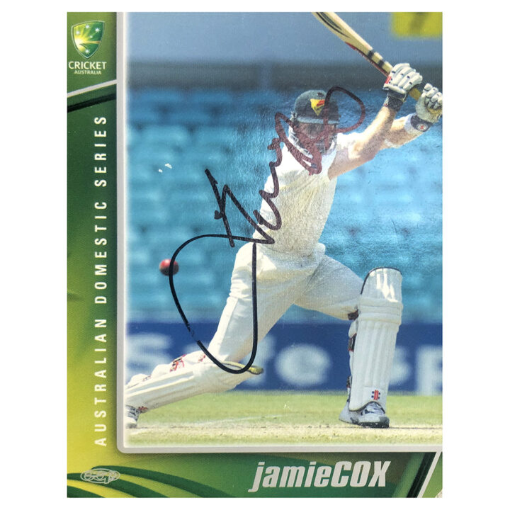 Signed Jamie Cox Trade Card - Australia Domestic Series Autograph