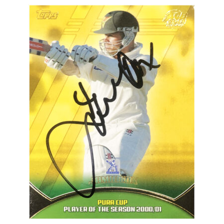 Signed Jamie Cox Trading Card - Pura Cup Topps Autograph