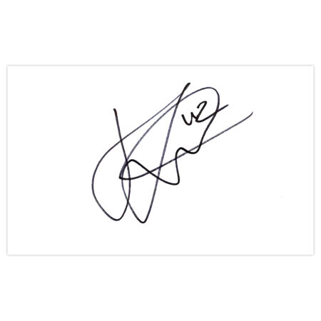 Signed Jamie Sterry White Card - Newcastle United Autograph