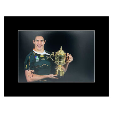 Signed Jaque Fourie Photo Display - 16x12 RWC Winner 2007