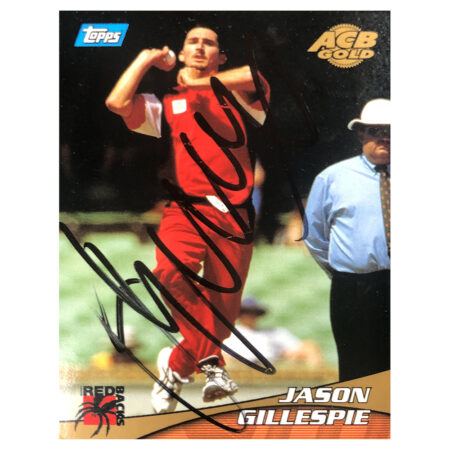 Signed Jason Gillespie Trading Card - West End Redbacks Topps