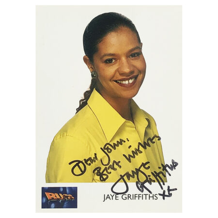 Signed Jaye Griffiths Photo - Dedicated to John