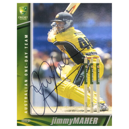 Signed Jimmy Maher Trade Card - Australia One Day Team Autograph