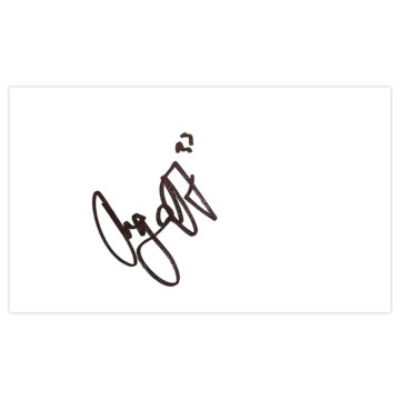 Signed Joe Pigott White Card - AFC Wimbledon Autograph