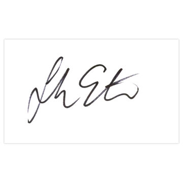 Signed John Eustace White Card - Watford Autograph