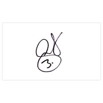 Signed Jonas Olsson White Card - Sweden Autograph