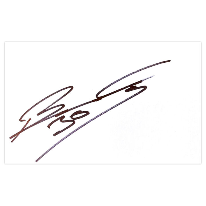 Signed Jonathan Bond White Card - LA Galaxy Autograph