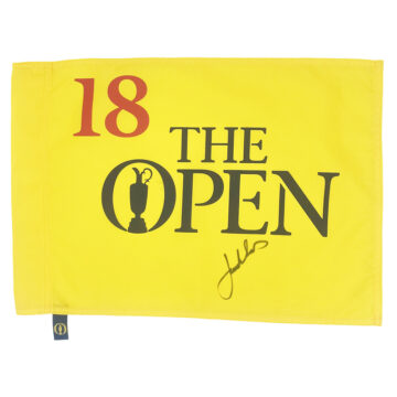 Signed Jordan Spieth Pin Flag - The Open Champion 2017