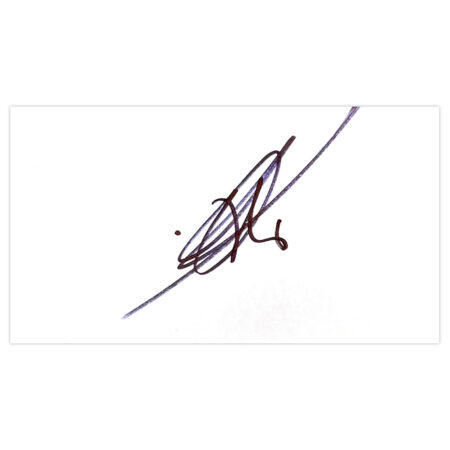 Signed Jos Hooiveld White Card - Southampton Autograph