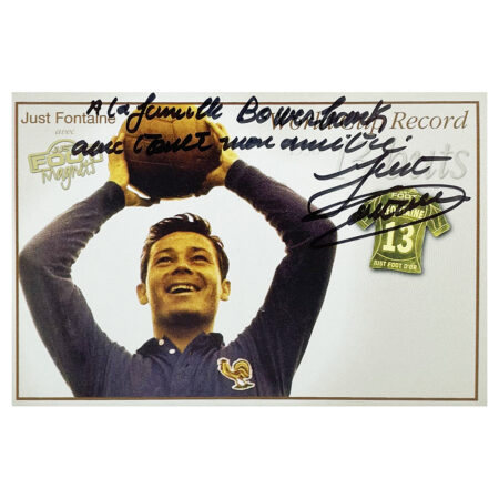 Signed Just Fontaine Photo - French Football Icon