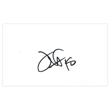 Signed Keith Fahey White Card - Birmingham City Autograph