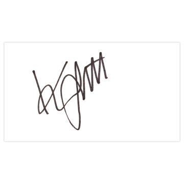 Signed Kenny Jackett White Card - Watford Autograph