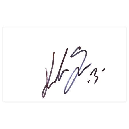 Signed Kostas Stafylidis White Card - Greece Autograph