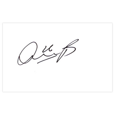 Signed Leigh Bromby White Card - Sheffield United Autograph