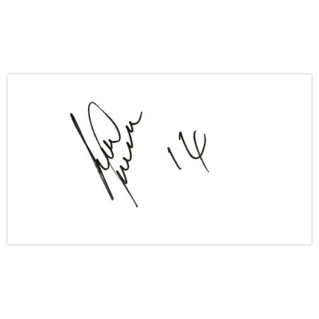 Signed Liam Lawrence White Card - Stoke City Autograph