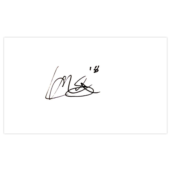 Signed Liam Moore White Card - Leicester City Autograph