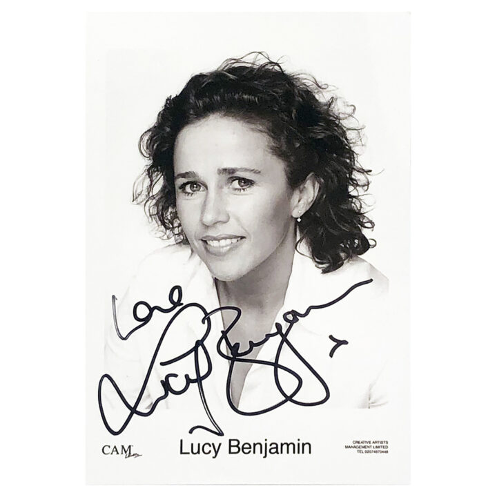 Signed Lucy Benjamin Photo - Dedicated to John