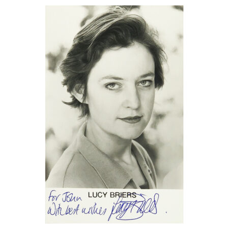 Signed Lucy Briers Photo - Dedicated to John