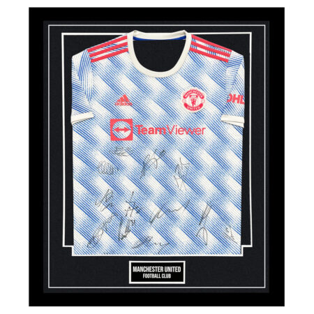 Signed Manchester United Football Club Framed Shirt - Squad Autograph