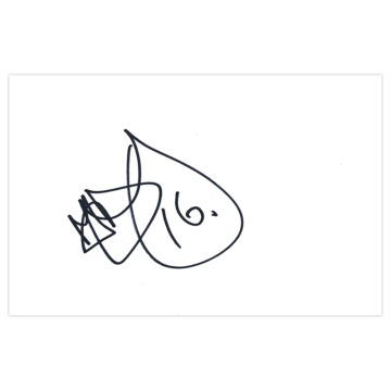 Signed Mark Davies White Card - Bolton Wanderers Autograph