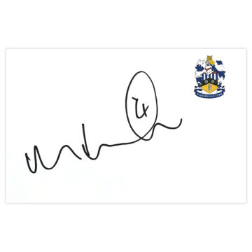 Signed Mark Hudson White Card - Huddersfield Autograph