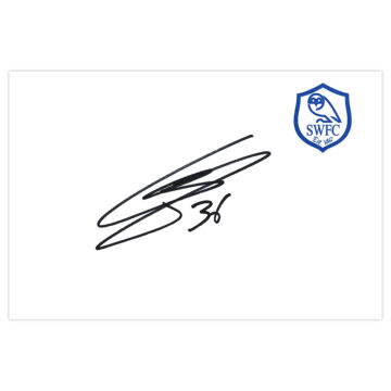 Signed Marnick Vermijl White Card - Sheffield Wednesday Autograph