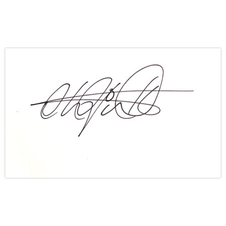 Signed Matt Gilks White Card - Blackpool Autograph