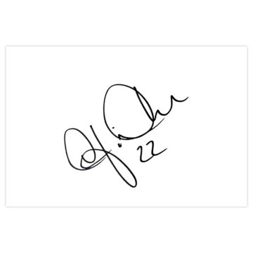 Signed Matt Gilks White Card - Blackpool Icon Autograph