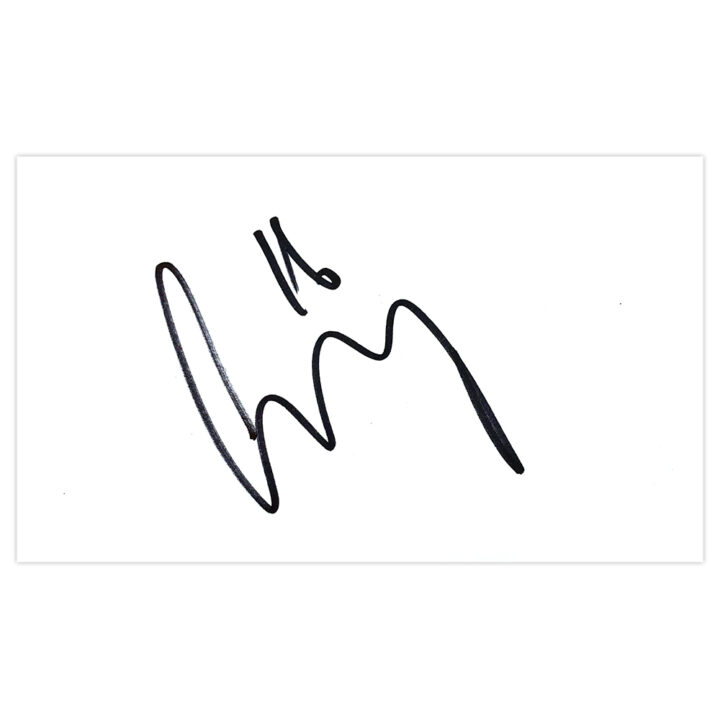 Signed Matthew Connolly White Card - Cardiff City Autograph