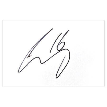 Signed Matthew Connolly White Card - Cardiff City Autograph