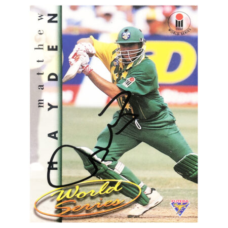 Signed Matthew Hayden Trading Card - World Series Autograph