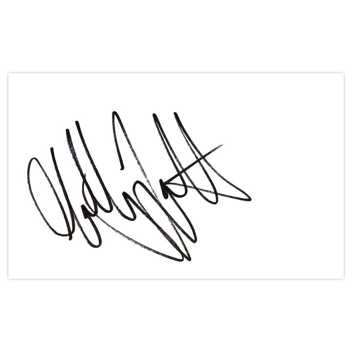 Signed Matty Fryatt White Card - Leicester City Icon