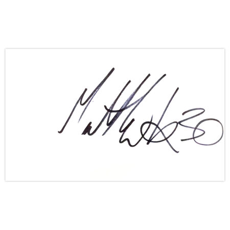 Signed Matty Kennedy White Card - Cardiff City Autograph