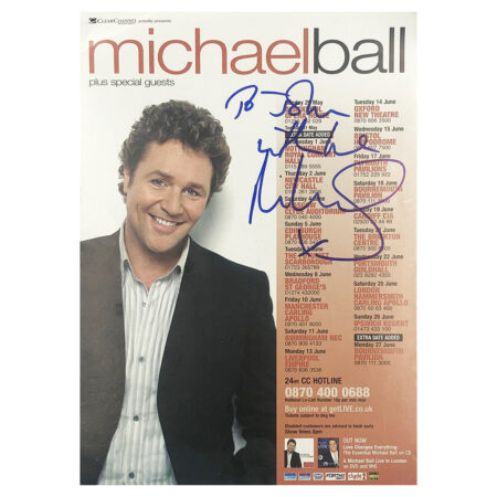 Signed Michael Ball Photo - Dedicated to John