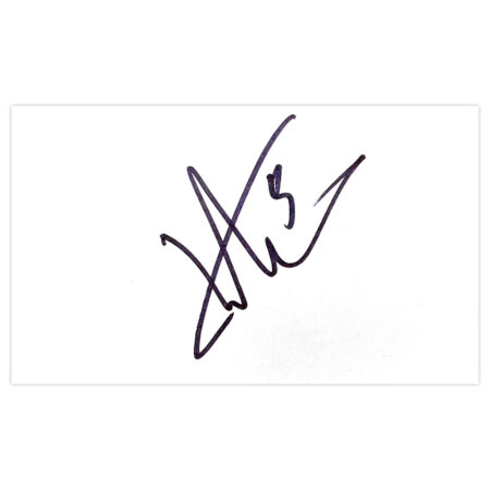 Signed Michael Hector White Card - Reading Autograph