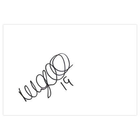 Signed Michael Kightly White Card - Burnley Autograph