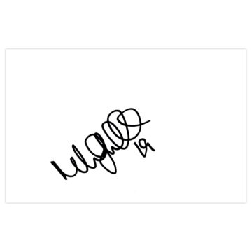 Signed Michael Kightly White Card - Burnley Icon Autograph