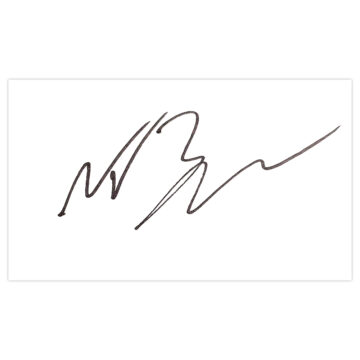 Signed Nathan Byrne White Card - Wigan Athletic Autograph