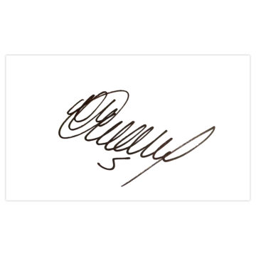 Signed Neal Ardley White Card - Wimbledon Autograph