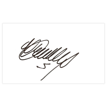 Signed Neal Eardley White Card - Blackpool Autograph