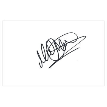 Signed Neil Adams White Card - Norwich City Autograph