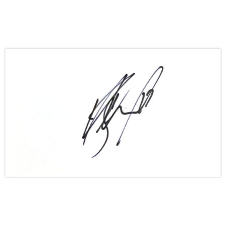 Signed Nick Blackman White Card - Reading Autograph