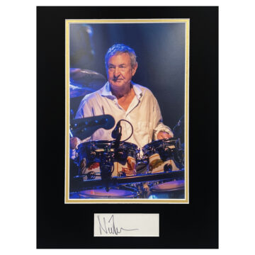 Signed Nick Mason Photo Display - 16x12 Pink Floyd Icon Autograph