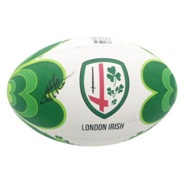 Signed Ollie Hassell-Collins Rugby Ball - London Irish Icon