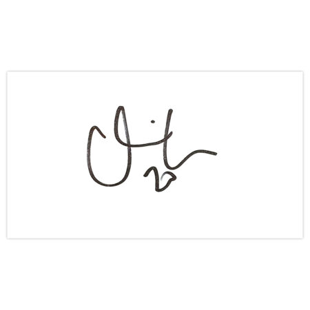 Signed Olly Lee White Card - Birmingham City Autograph