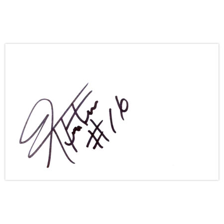 Signed Paolo Hurtado White Card - Reading Autograph