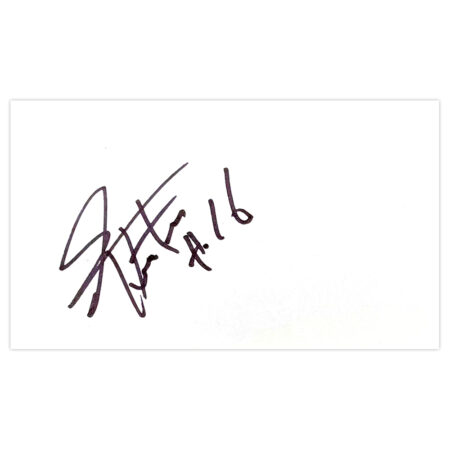 Signed Paolo Hurtado White Card - Reading Icon Autograph