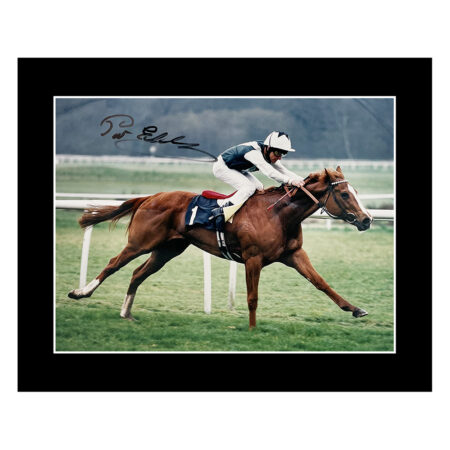 Signed Pat Eddery Photo Display - 10x8 Horse Racing Icon